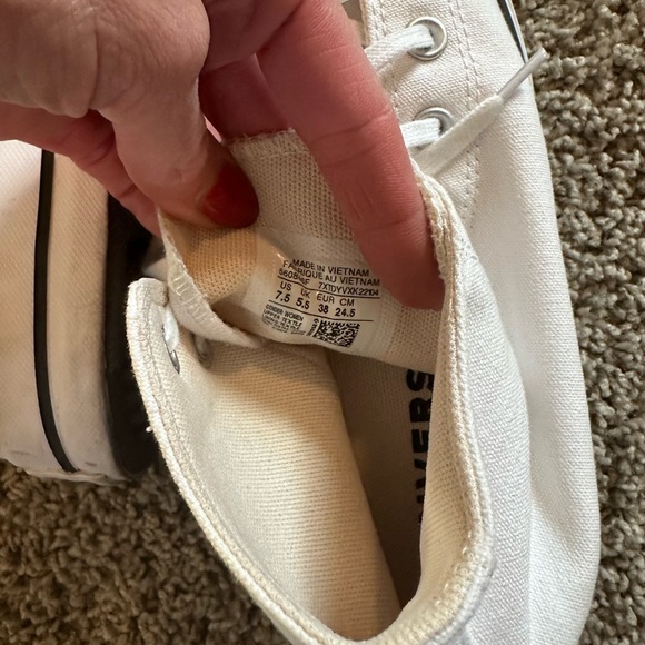 Converse White High-Top Sneakers - Picture 7 of 7